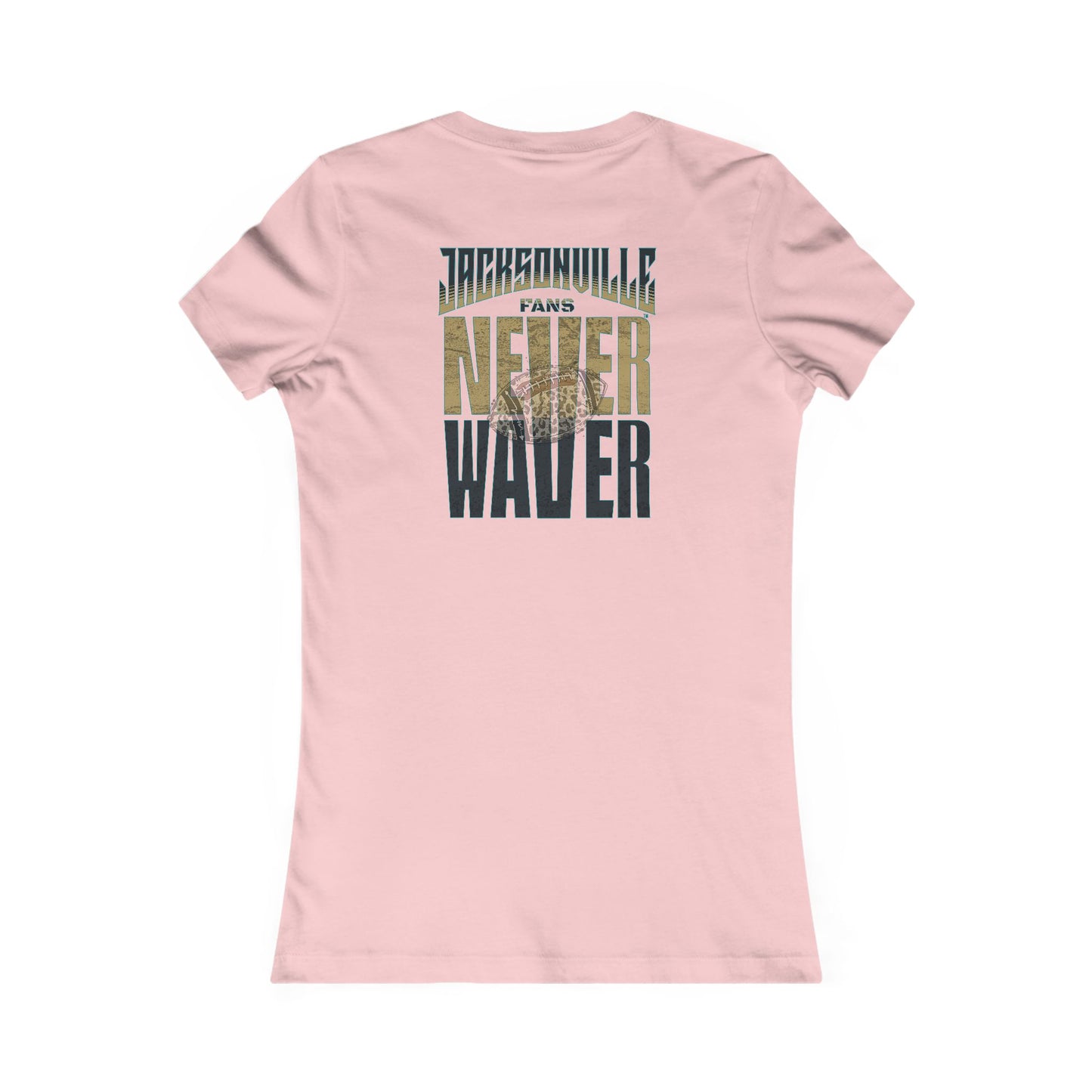 Jacksonville Fans Never Waver W-Leopard Football Women's Favorite Tee