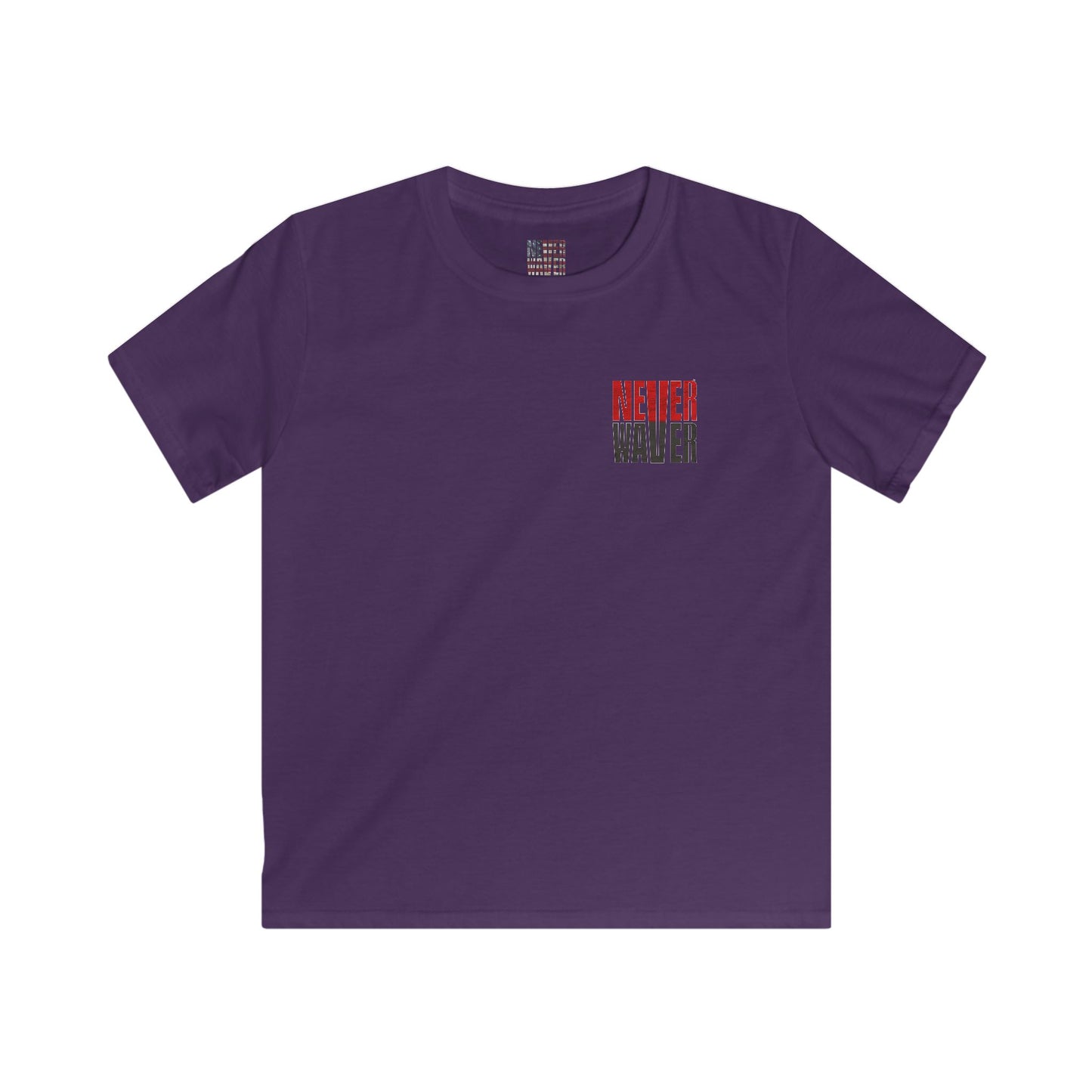 Tampa Bay Fans Never Waver Kids Softstyle Tee