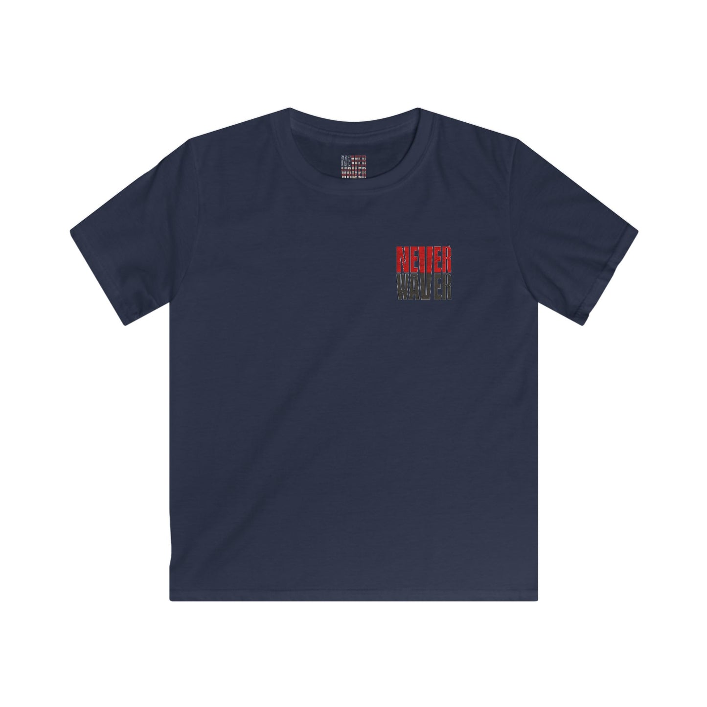 Tampa Bay Fans Never Waver Kids Softstyle Tee