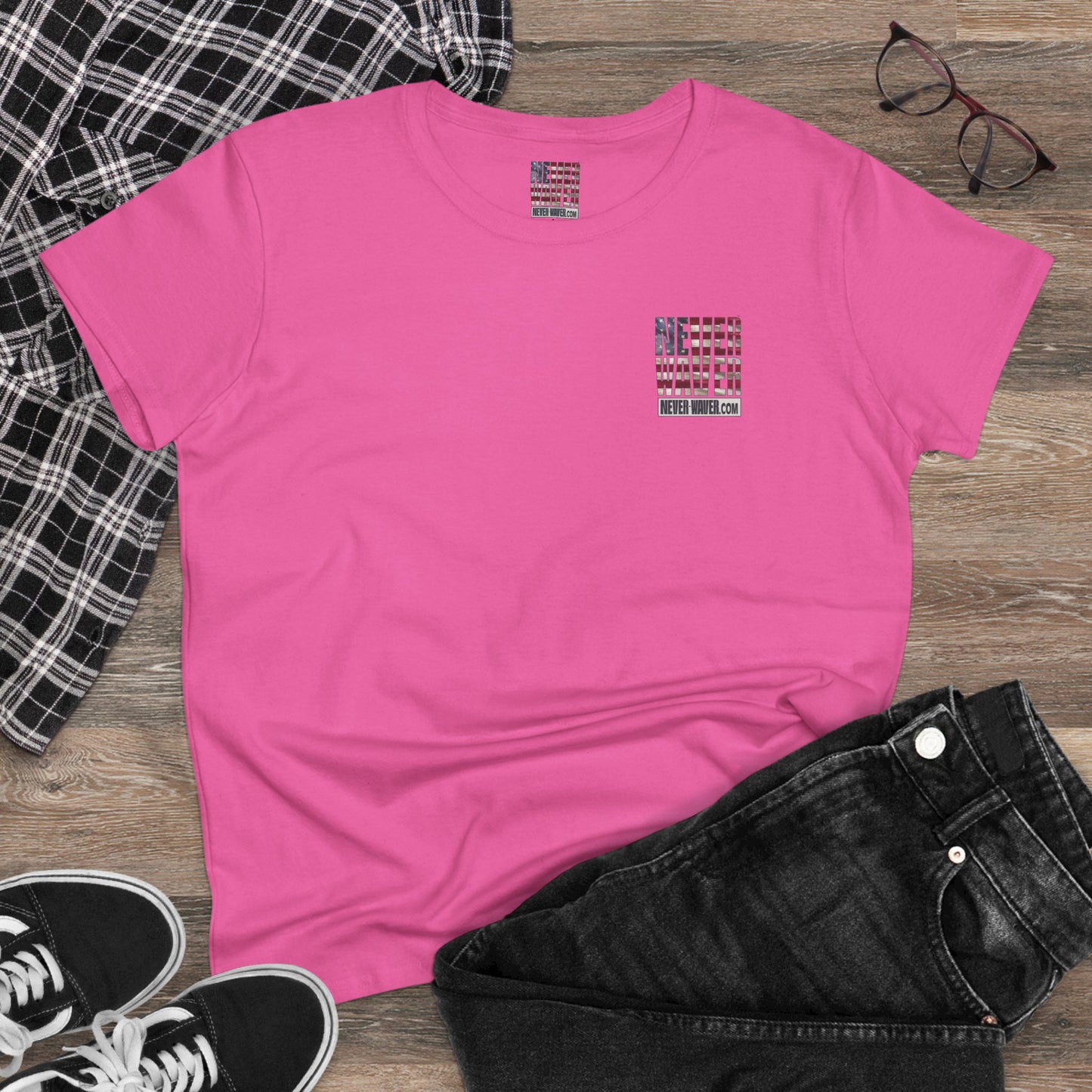 Never Waver Definition Women's Midweight Cotton Tee
