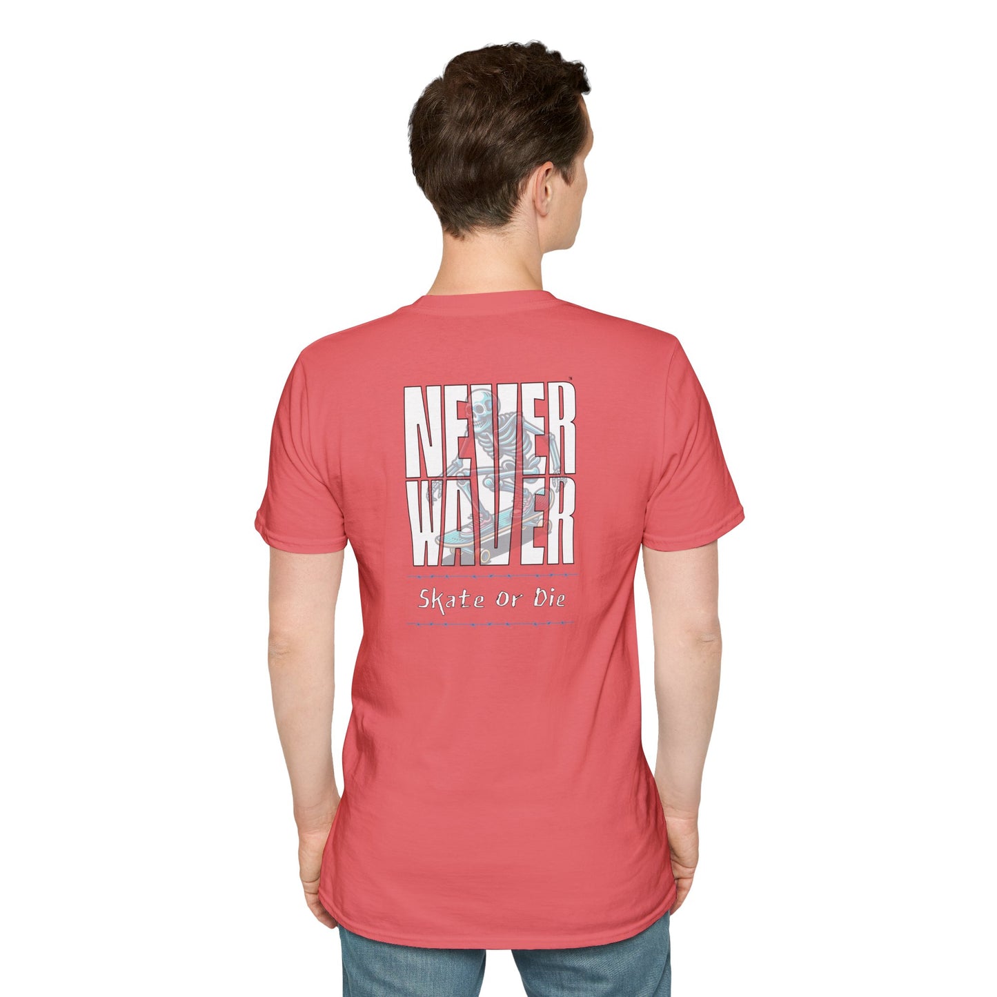 Never Waver Skate or Die Unisex Softstyle T-Shirt