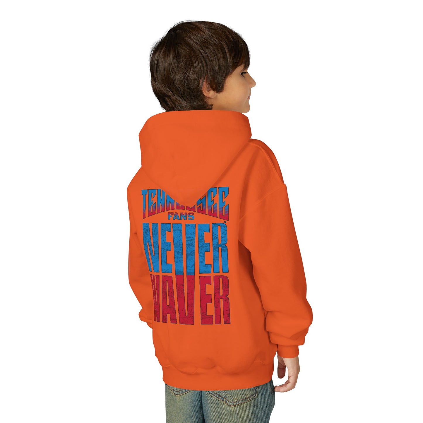 Tennessee Fans Never Waver Youth Heavy Blend Hooded Sweatshirt