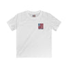 Never Waver Stylized Flag Design Kids Softstyle Tee