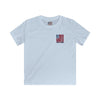 Never Waver Stylized Flag Design Kids Softstyle Tee