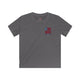 Never Waver Stylized Flag Design Kids Softstyle Tee