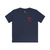 Never Waver Stylized Flag Design Kids Softstyle Tee