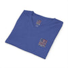 'America Never Wavers' Patriotic Shirt Unisex V-Neck Tee