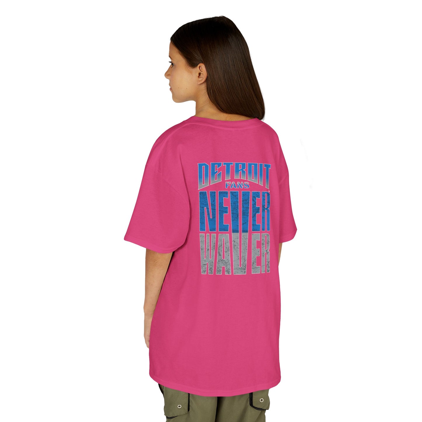 Detroit Fans Never Waver Kids Heavy Cotton™ Tee