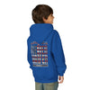"America Never Waver " Motivational Sweatshirt Youth Heavy Blend Hoodie