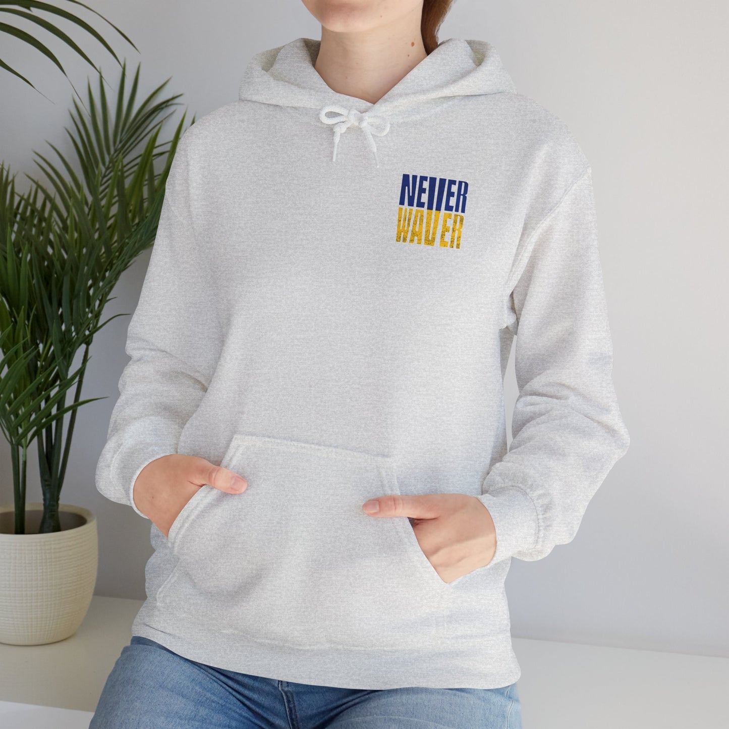 Inspired Unisex Heavy Blend™ Hooded Sweatshirt -Los Angeles Fans NEVER WAVER Graphic