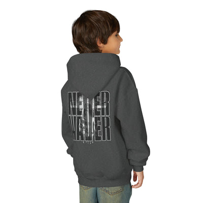 "Never Waver” Jesus a bold, eye-catching design that reflects a steadfast faith and confidence in Christ. " Sweatshirt for Young