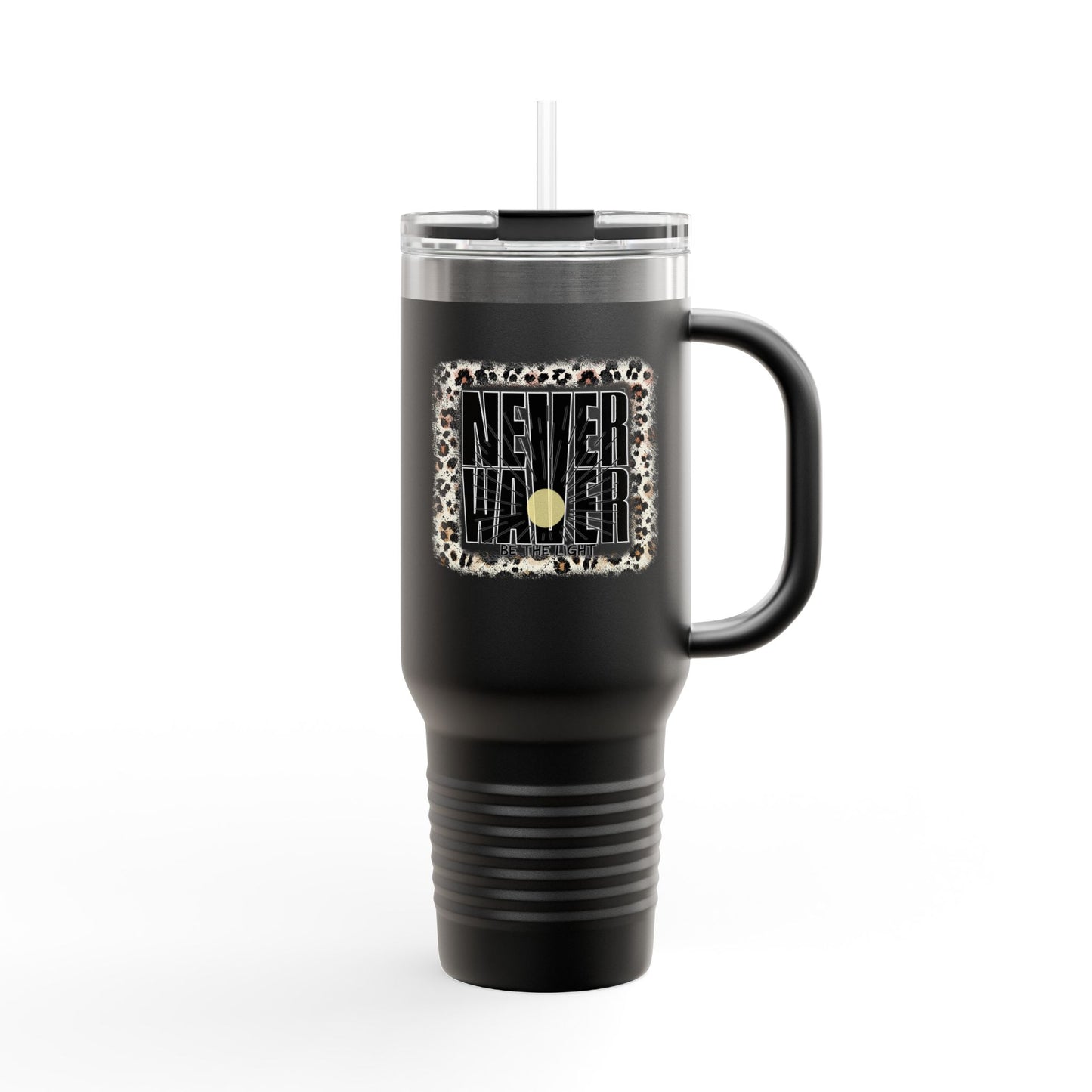 NEVER WAVER Be The Light Insulated Travel Mug, 40oz