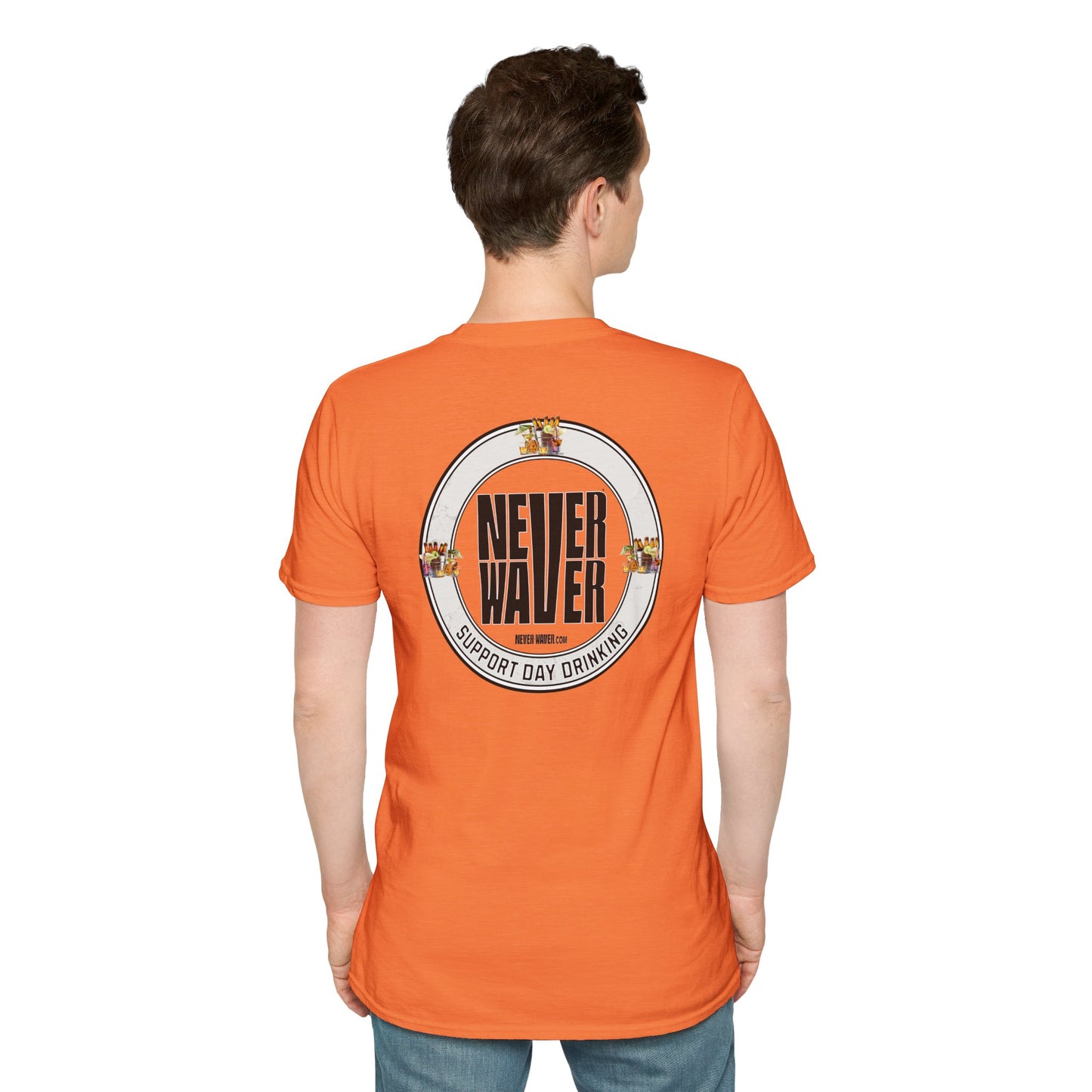 Support Day Drinking Never Waver  Unisex Soft style T-Shirt