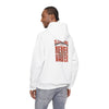 Cleveland Fans Never Waver w Leopard Football Unisex Hoodie - Cozy Heavy Blend Sweatshirt for Comfort and Style