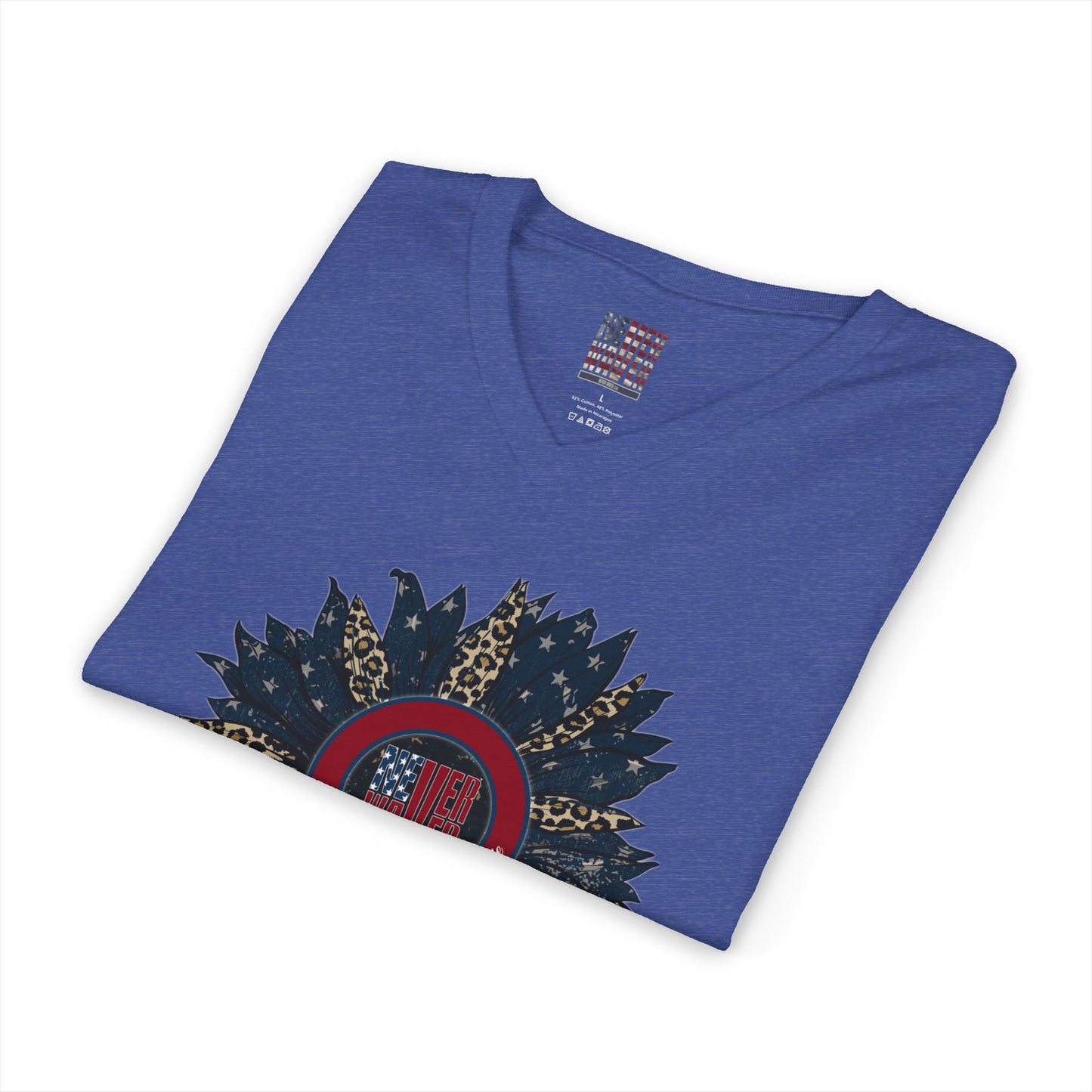 Unisex V-Neck Tee - Never Waver Be Red White & A little Bougie T-Shirt