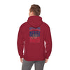 New England Fans Never Waver w Leopard football Unisex Heavy Blend™ Hooded Sweatshirt
