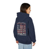 "America Never Waver " Motivational Sweatshirt Youth Heavy Blend Hoodie
