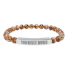 You Never Waver  Bracelet Engraved Natural Stone Beaded Bracelet