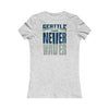 Seattle Fans "Never Waver" Women's Tee — Slim Fit Team Pride Shirt
