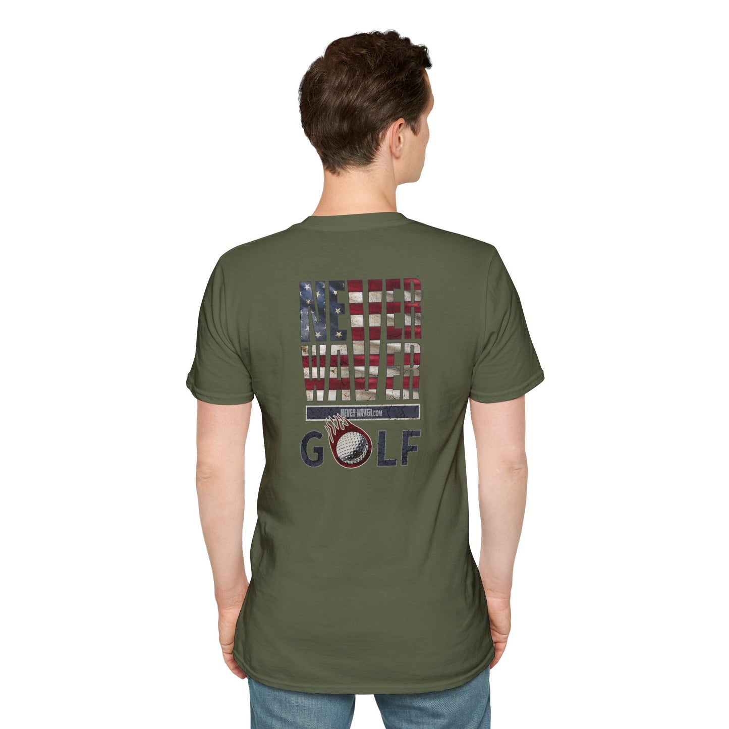 Never Waver Golf Unisex Soft style T-Shirt