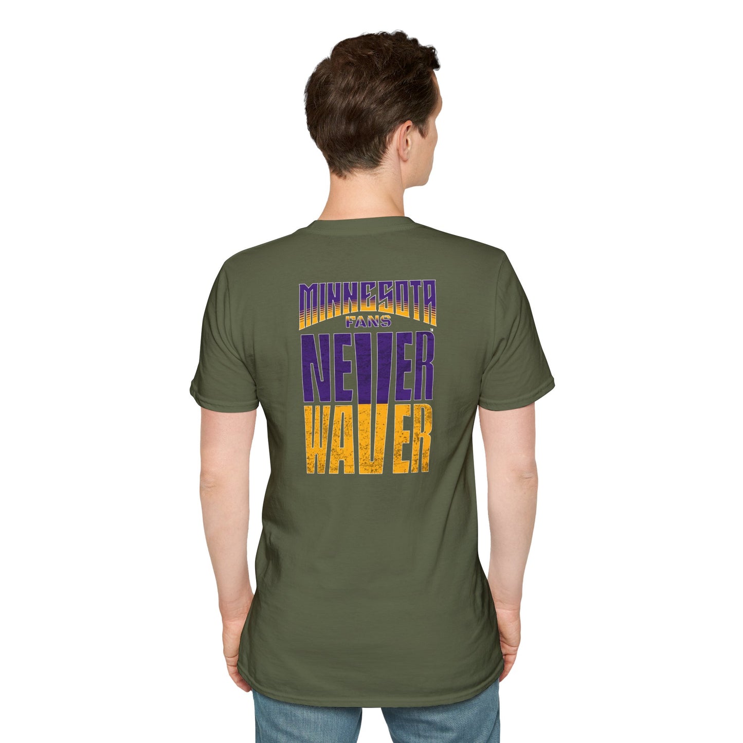 Minnesota Fans Never Waver Unisex Softstyle T-Shirt