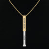Never Waver Hidden Message Sliding Bar Necklace — Engraved "Never Waver"|"Believe"