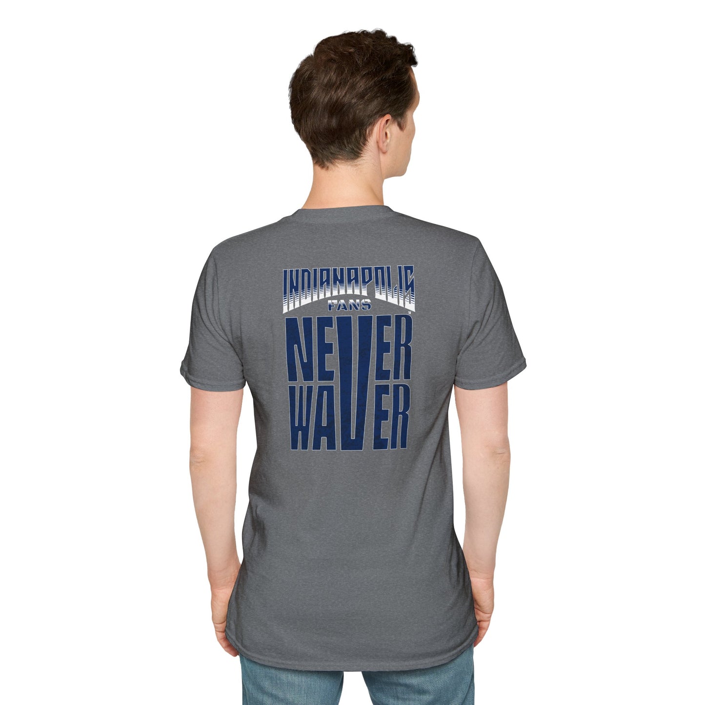 Indianapolis Fans Never Waver Unisex Softstyle T-Shirt
