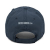 Distressed Dad Hat with 'Never Waver' Embroidery - Casual Style for Everyday Adventures by Printify