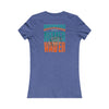 Miami Fans Never Waver W-Leopard Football Women's Favorite Tee