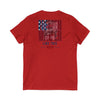 Never Waver Like This Mom V-Neck Tee for Moms - Patriotic Short Sleeve Shirt