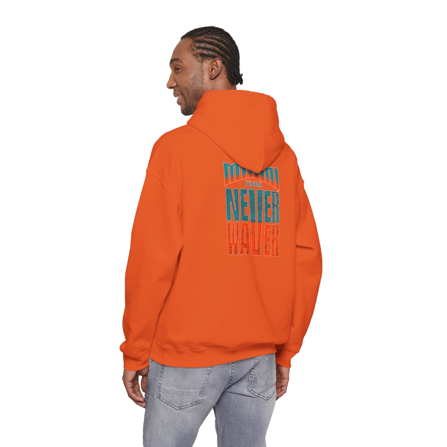 "Miami Fans Never Waver" Inspirational Hoodie