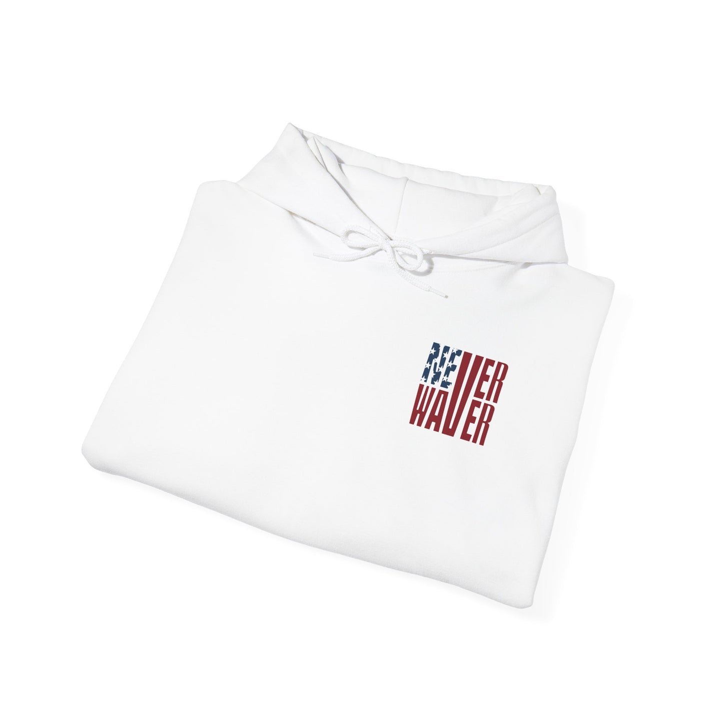 'New York Fans Never Waver' American Flag Design Unisex Heavy Blend™ Hoodie