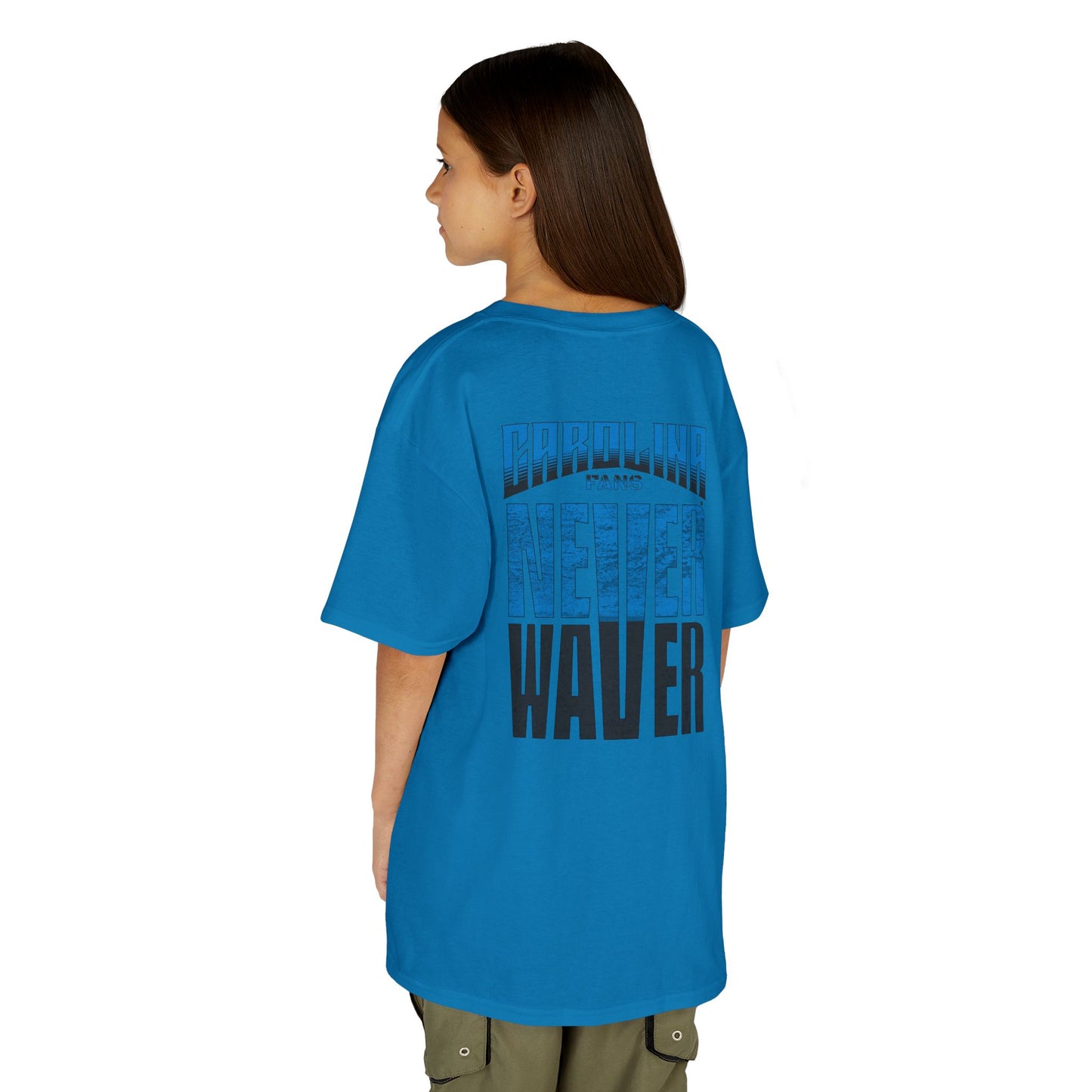 Carolina Fans Never Waver Kids Heavy Cotton™ Tee