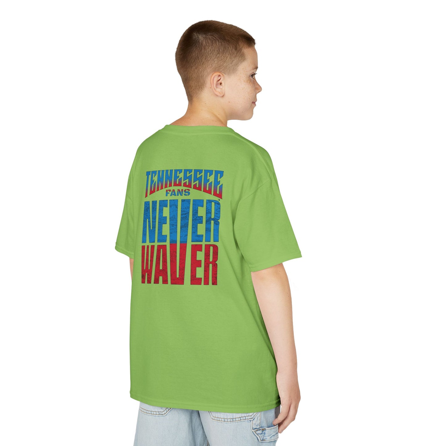 Tennessee Fans Never Waver Kids Heavy Cotton™ Tee