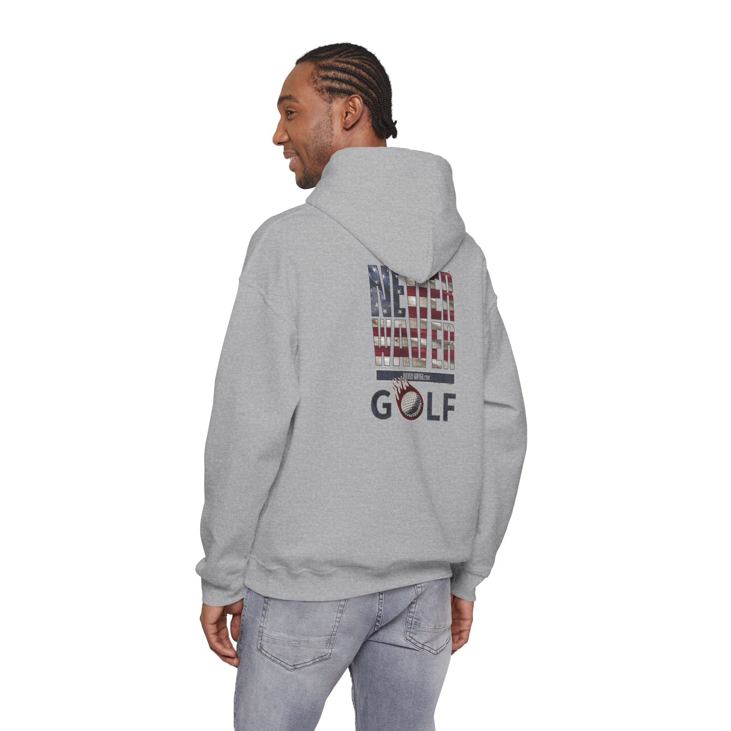 Never Waver Golf Hoodie - Unisex Heavy Blend™ Sweatshirt