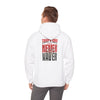 Tampa Bay Fans  Never Waver  w Leopard Football Unisex Heavy Blend™ Hoodie - Perfect for Sports Fans