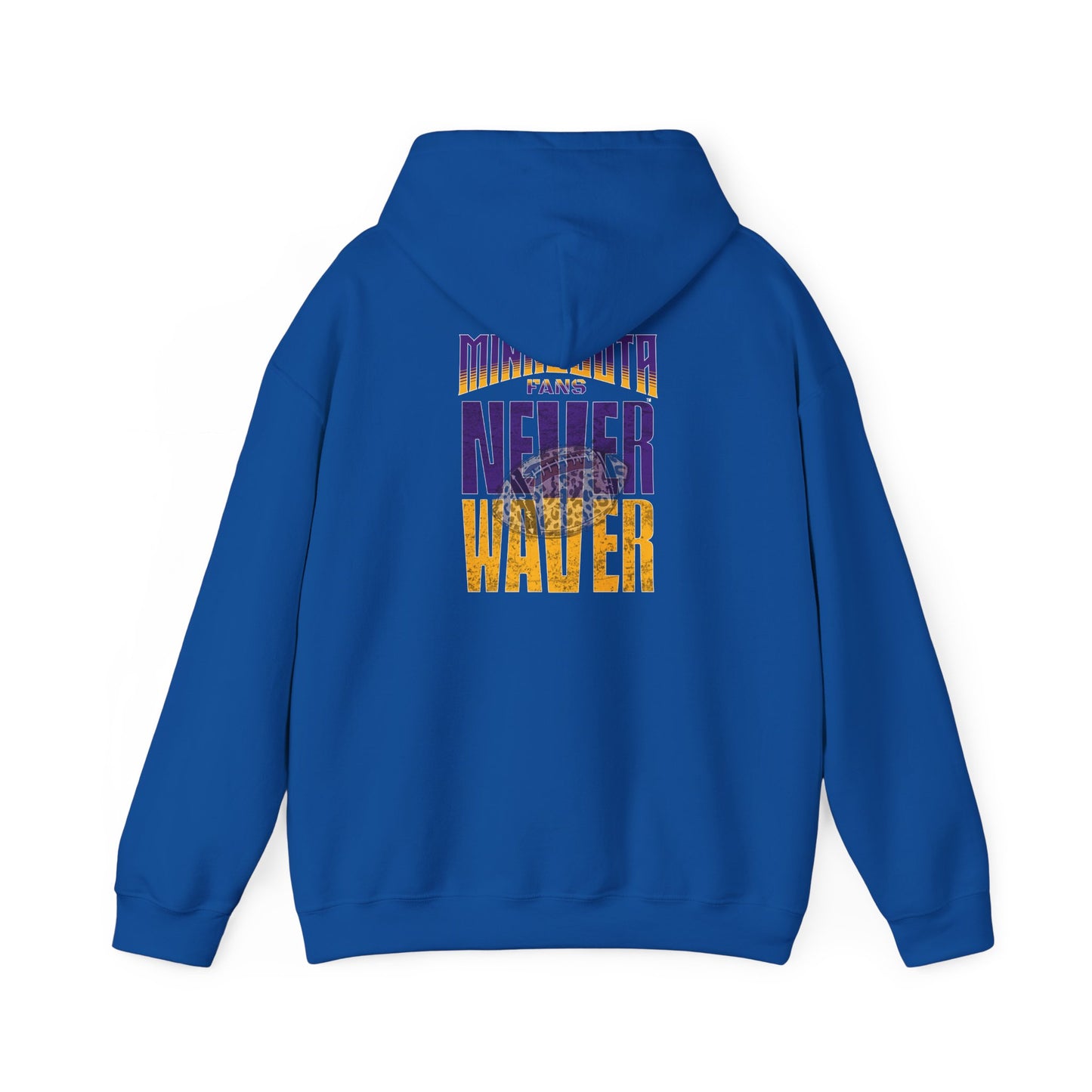 Minnesota Fans Never Waver w Leopard Football Unisex Heavy Blend™ Hoodie