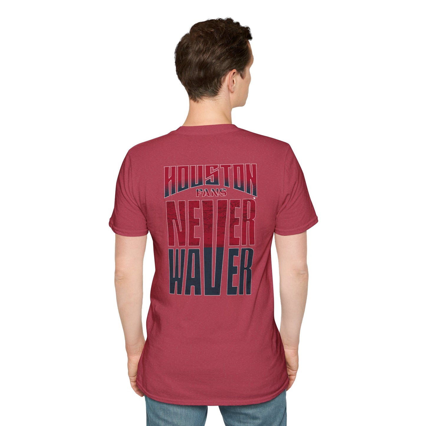 Houston Fans Never Waver Unisex Softstyle T-Shirt