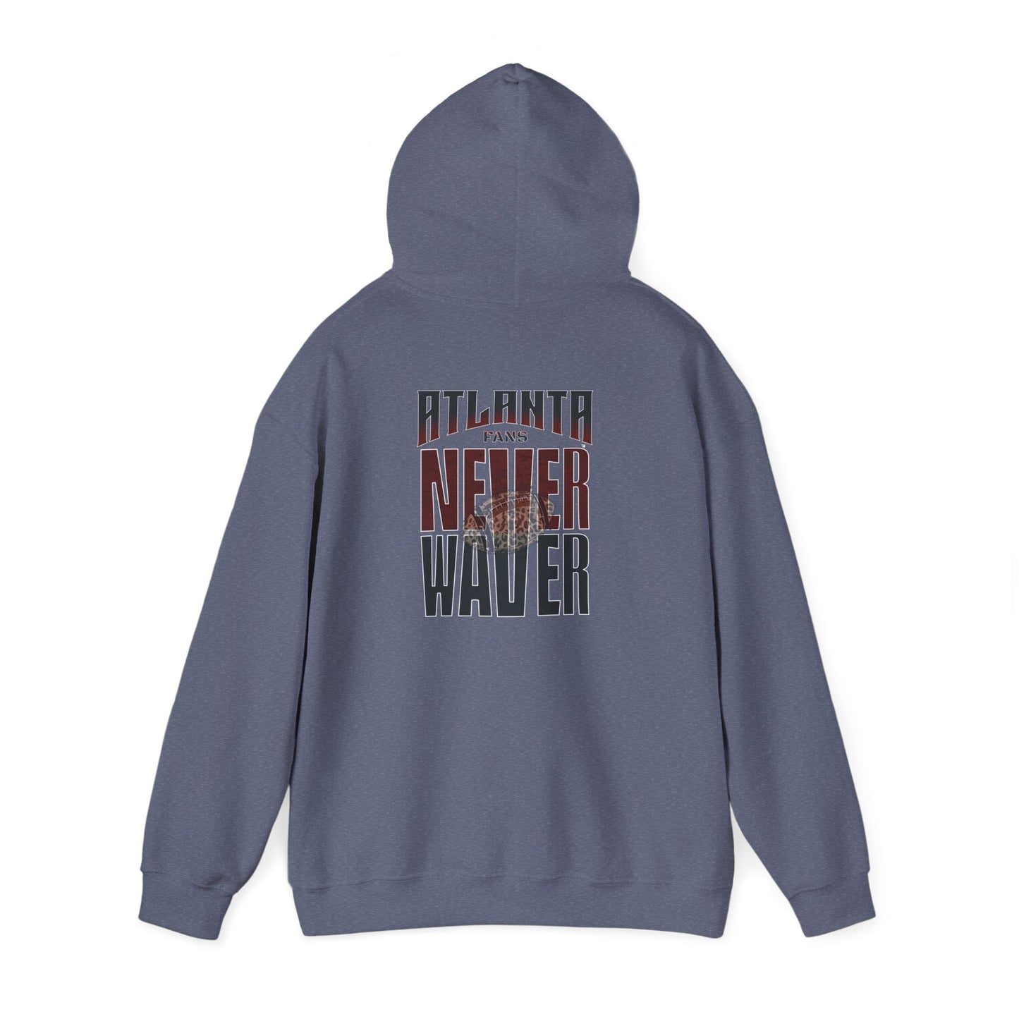 Atlanta Fans Never Waver Leopard Football Sweatshirt Unisex Heavy Blend™ Hoodie
