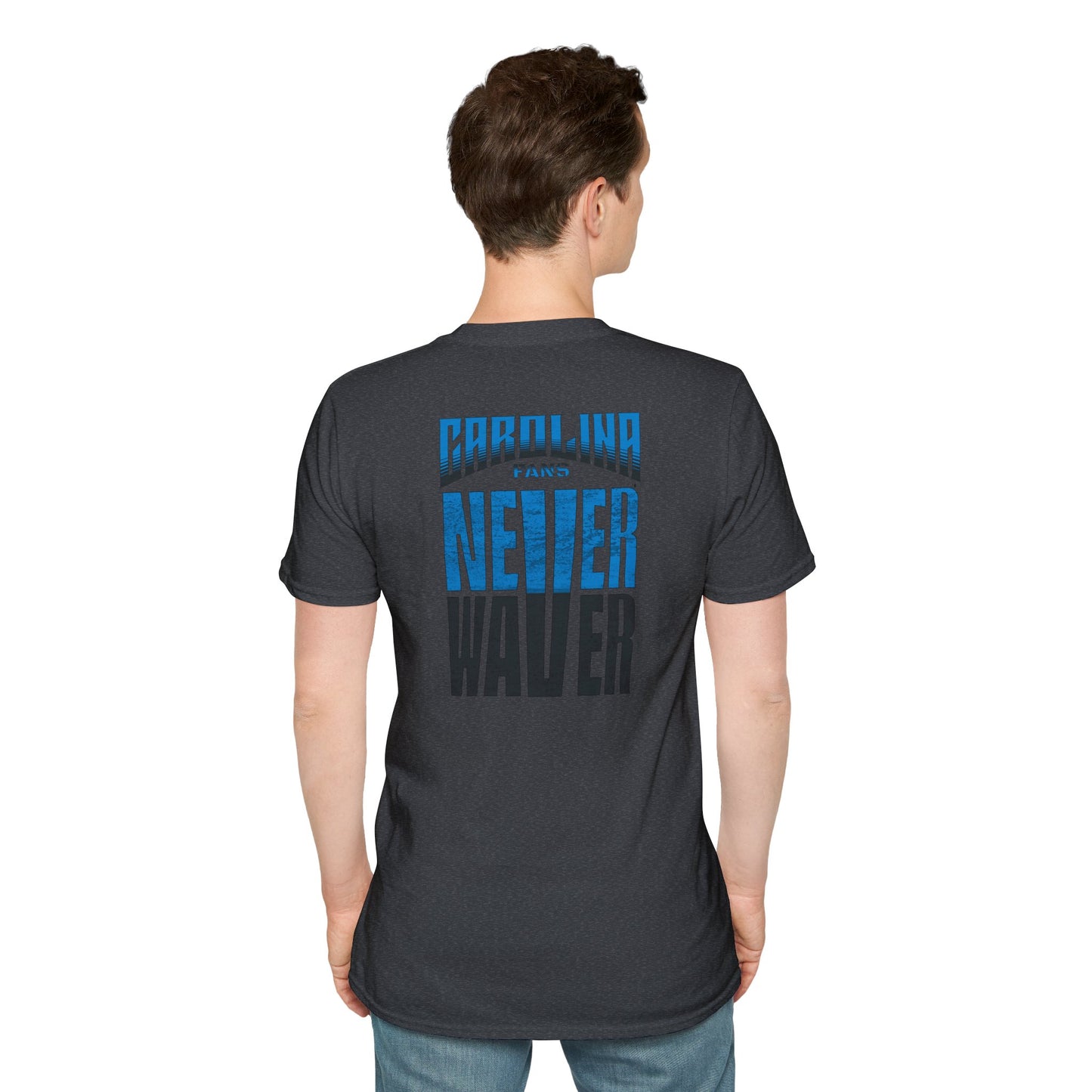 Carolina Fans Never Waver Unisex Softstyle T-Shirt