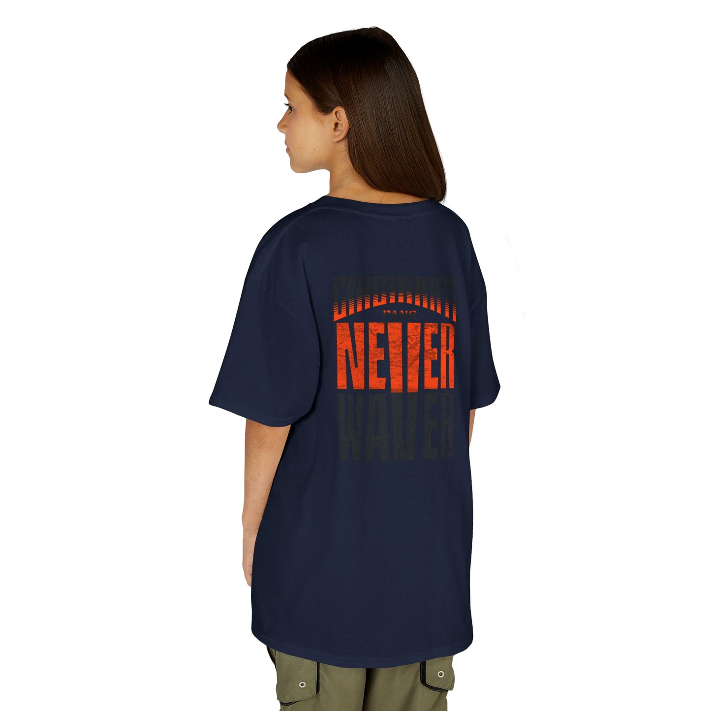 Cincinnati Fans Never Waver Kids Heavy Cotton™ Tee