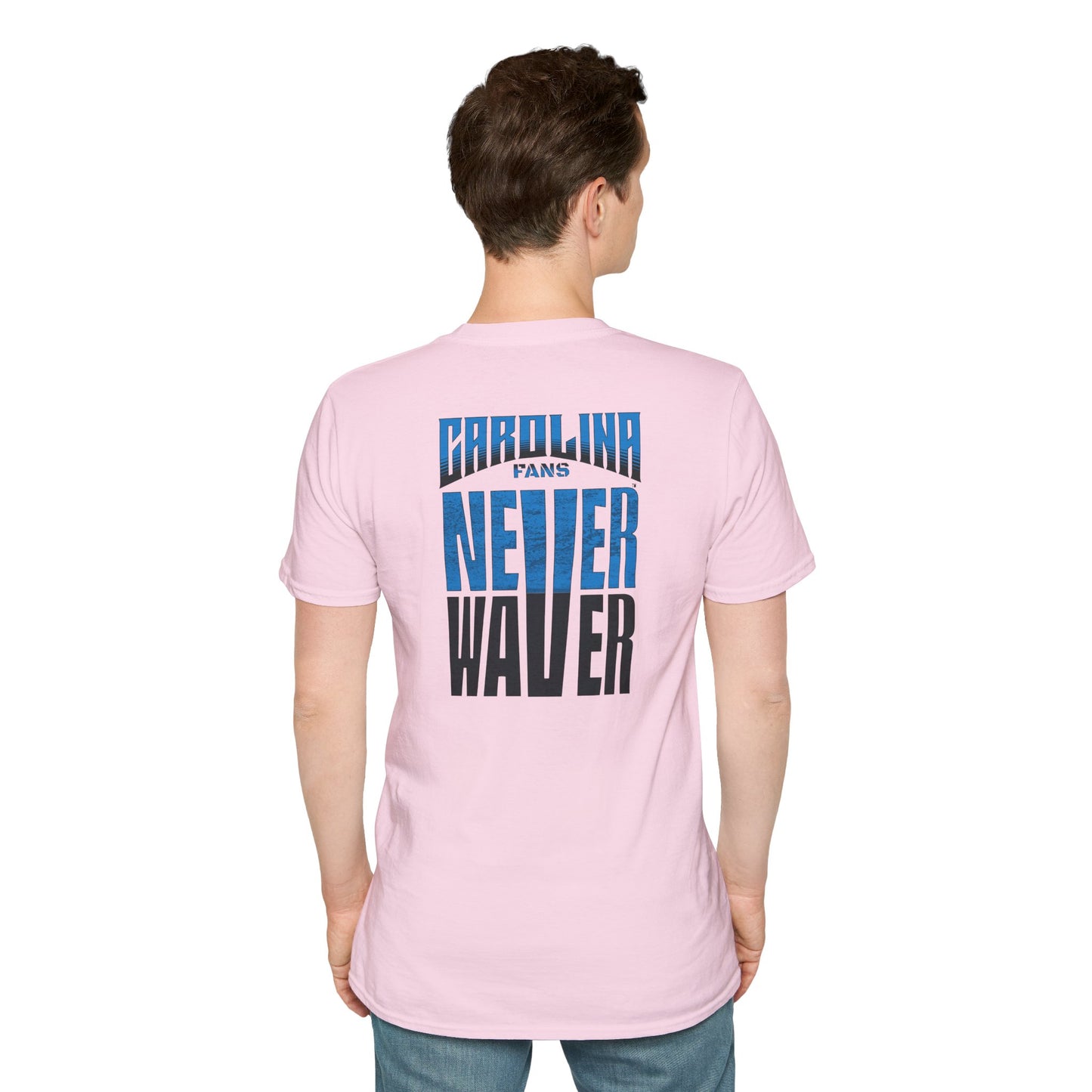 Carolina Fans Never Waver Unisex Softstyle T-Shirt