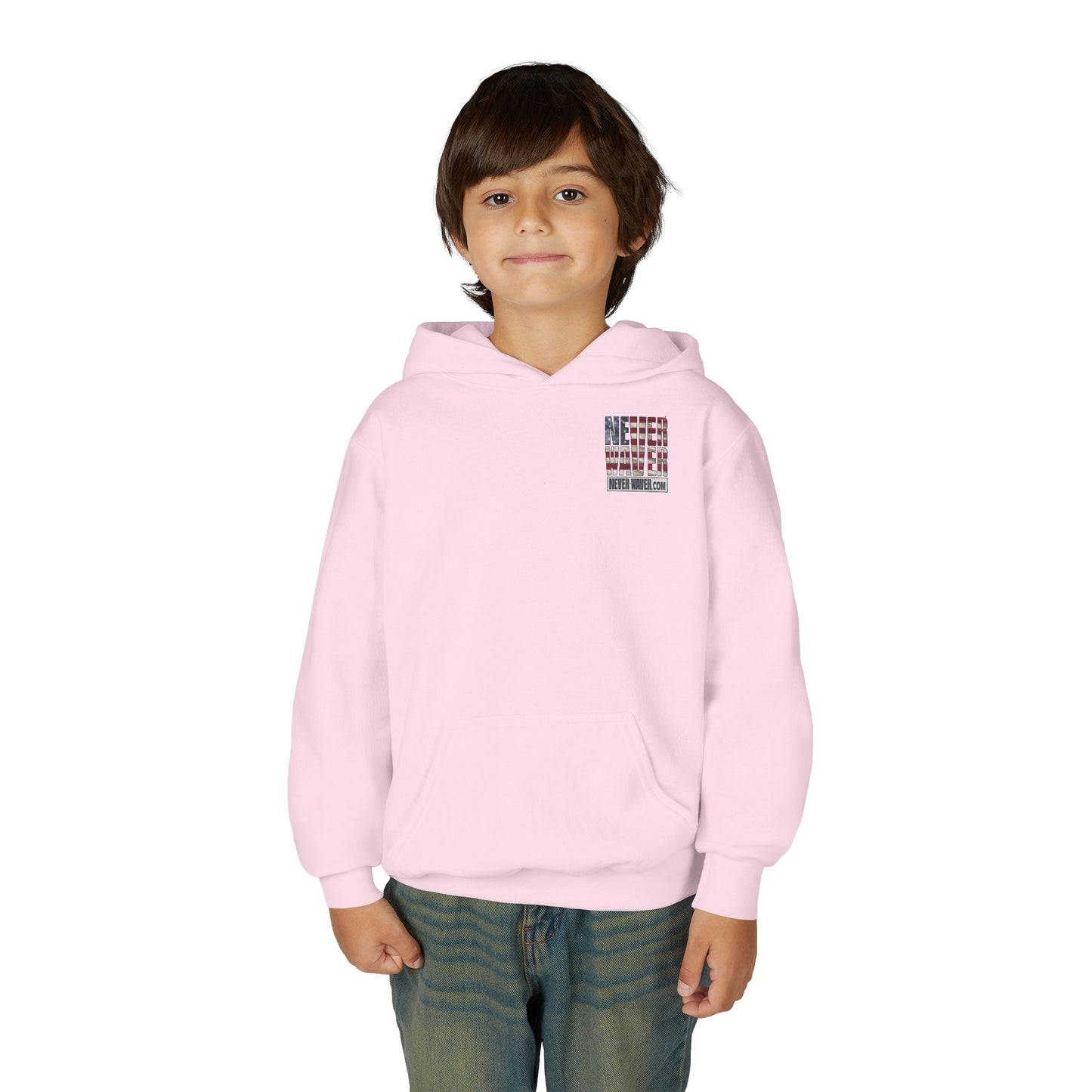 Never Waver® Earn It Youth Hoodie | Old-School Backbone
