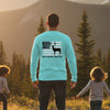 Never Waver Best Buckin' Dad Ever Design Unisex Long Sleeve Pocket T-Shirt -