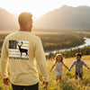 Never Waver Best Buckin' Dad Ever Design Unisex Long Sleeve Pocket T-Shirt -