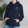 Never Waver Back The Blue Hoodie - Unisex Heavy Blend Sweatshirt