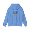 "Detroit Fans NEVER WAVER w Leopard Football" Inspirational Wear Unisex Heavy Blend™ Hooded Sweatshirt