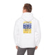 Unisex Heavy Blend™ Hooded Sweatshirt - Los Angeles Fans NEVER WAVER w Leopard Football | Cozy Streetwear for Every Day by Printify