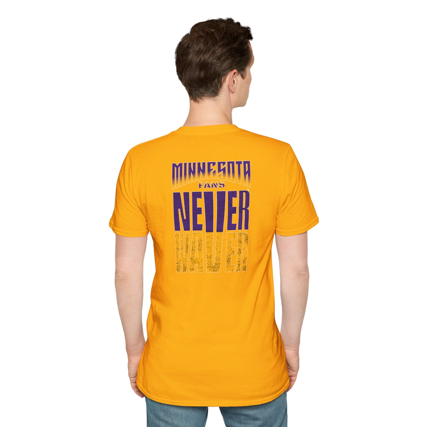 Minnesota Fans Never Waver Unisex Softstyle T-Shirt