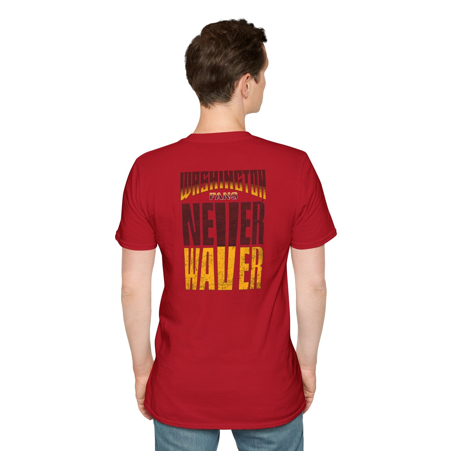 Washington Fans Never Waver Unisex Softstyle T-Shirt